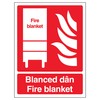 V Safety Welsh/English - Fire Blanket 200 x 300 mm