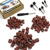 Asieg Tool Sanding Drum Kit 142Pcs 320Grit, 1/2" & 3/8"