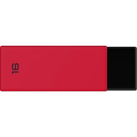 Emtec C350 Brick USB Flash Drive 16 GB USB Type-A 2.0 16 GB USB Type-A 2.0 15 MB/s Swivel Ring Black Red