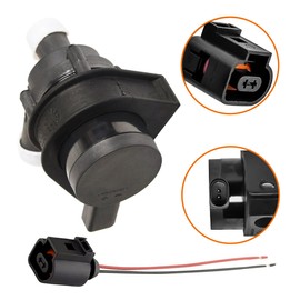 fokes Auxiliary Cooling Water Pump With Plug Compatible With A3 A4 TT,VW Beetle Jetta Passat Tiguan CC Eos Golf GTI - 2.0T Engine Replace#1K0965561J