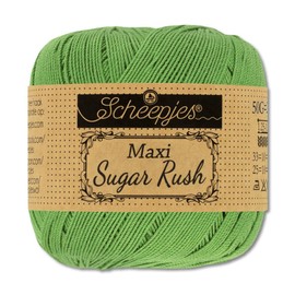 Frida's Wollhaus Scheepjes 50 g Maxi Sugar Rush Crochet Yarn Fillet Crochet Cotton 87 Colours (412 | Forest Green)
