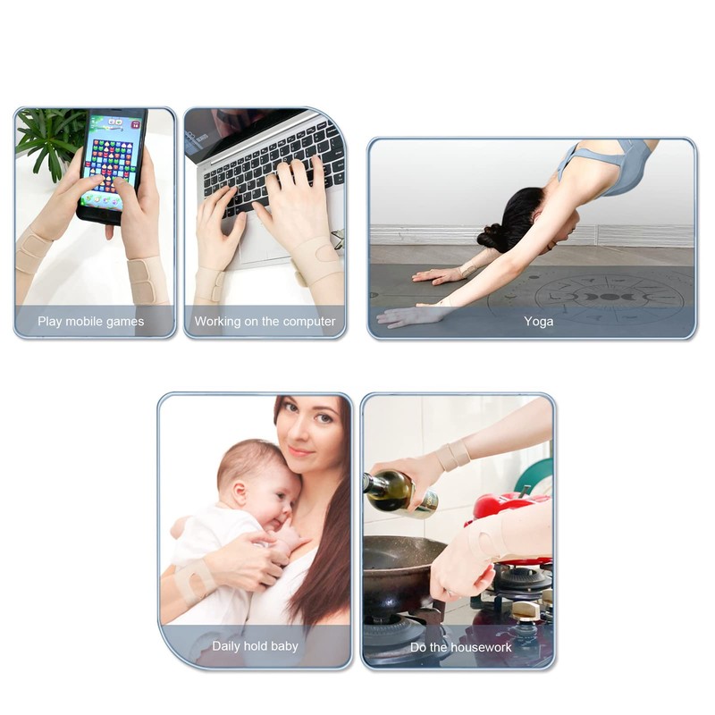 2Pcs Wrist Brace for TFCC Tears, Adjustable Ultra Thin Compression
