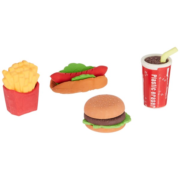 Tobar Fast Food ERASERS Clear 13011