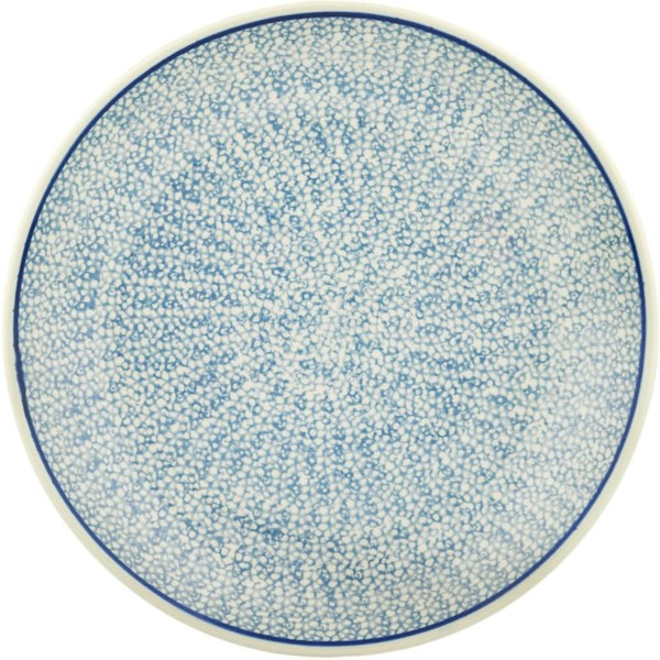 Authentic Polish Pottery Dinner Plate in Poseidon Design Handmade in