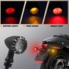 NTHREEAUTO Bullet Rear Turn Signals LED Motorcycle Blinkers Amber Red