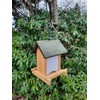 Bird Feeder for Hanging or Standing Wood 21 cm High
