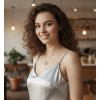 Collar Concha Marina Elegante Chapado Plata 925 / Circonita