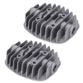 Central Pneumatic Compressor Parts Air Compressor Rebuild Kit Air Compressor Head,2Pcs Air Compressor Cylinder Head 2.5P / 3P / 5P / 6P Double ‑ Cylinder Cover Accessories