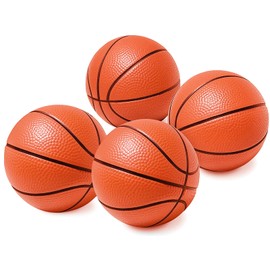 YUEWEESER 4Pcs 4 Inch Mini Basketball Little Small Basketballs Ball Party Favors Birthday Game Gift Fits All Standard Swimming Pool Basketball Hoop Indoor and Outdoor Beach
