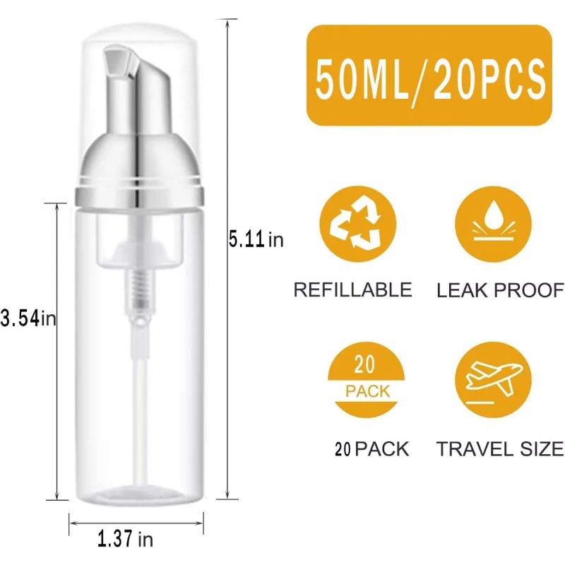 Suptikes Botella Dispensadora De Jabón En Espuma De 60 Ml,
