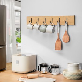 jockcaras Black Wall Hooks for Towel Storage: Holds up to 45 LBS, Larger Size for Bags, Coats, and Keys, Includes Extra Screws, Ideal for Bathroom, Kitchen, Bedroom (20 Pack)