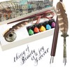 GC QUILL Feather Quill Calligraphy Pen & Wooden Dip Pen