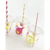 Pink Lemonade Party Cups Set of 12 Disposable for Lemon