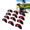 12 Pcs Golf Iron Head Cover Set Club Headcover Set