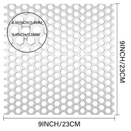 2 Pack Dryer Vent Grill Dryer Vent Screen with Aluminum Built Bird Guards Inserts Stop Birds Nesting in Dryer Vents and Bathroom Exhaust Vents Outdoor, 3 Inch to 9 Inch