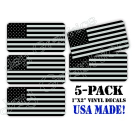 Unbranded 5pack Black Ops American Flags Hard Hat Decals Helmet Stickers USA Tactical Gear