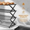 Velorique Collapsible Cooling Rack, Adjustable Stainless Steel Drying Rack (FOLD-2-TIER)