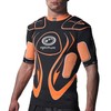 OPTIMUM Boys Unisex Senior Inferno Protective Top, Black, XX-Large, Black/Orange