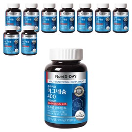 Nutri-D Day Premium Magnesium 400, 90 tablets, 10 units / 뉴트리디데이 프리미엄 마그네슘 400, 90정, 10개