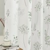 XTMYI Short Bathroom Curtains for Small Window,80% Blackout Watercolor Eucalyptus