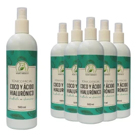 Productos Mart Mexico Tónico Facial De Coco Con Ácido Hialurónico (500ml) 6 Pack