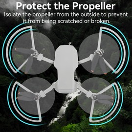 Craznick Mini 2 Propeller Guard - Propellers Protector for DJI Mini 4K/Mini 2 SE/Mini 2/Mini SE Drone Quick Release Props Guard Compatible with Mini 2 Drone Accessories