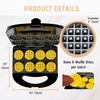 FineMade Mini Waffle Maker Machine, Small Waffle Bites Maker for