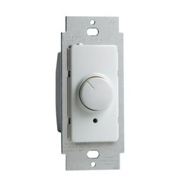 Leviton RPI06-1LW Decora 600-Watt SP and 3 Way Rotary Dimmer, White