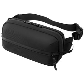 Adjustable Sling Bag for Men Women with Anti-theft Zipper,Multipurpose Crossbody Bags Chest Waist Belt,Water Resistant Fanny Pack Shoulder Hip Pack for Travel,Cycling,Work, Sport,Black