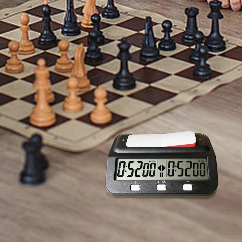 Frediuo International Chess Timer Clock, Digital Chess Clock, Compact Portable