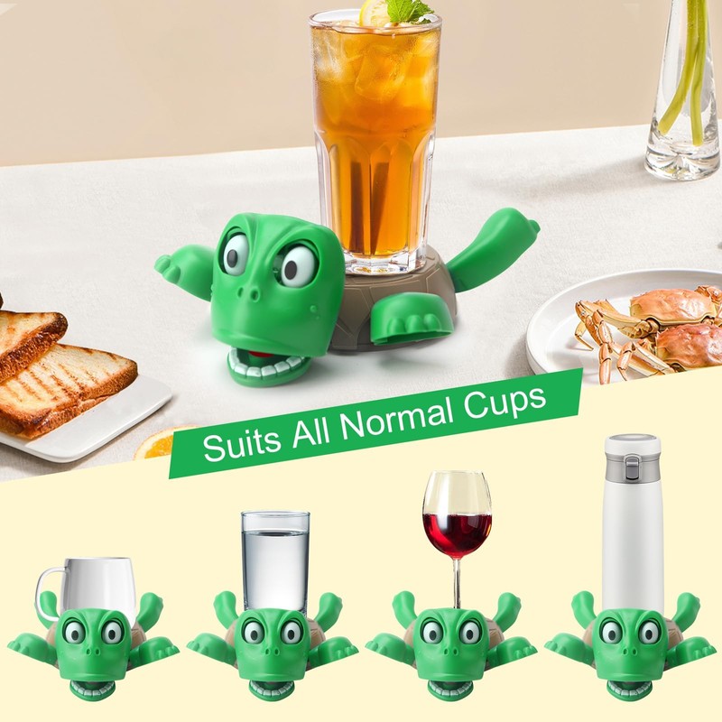 KutaKuta Turtle Funny Coaster, Funny Turtle Tea Cup Mat with