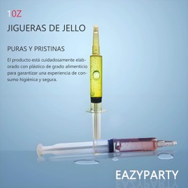 EAZYPARTY 50-Pack Jello Injector Syringes - 1oz BPA-Free, Leak-Proof with 3 Extra Caps - Perfect for Parties, Holidays, and Events