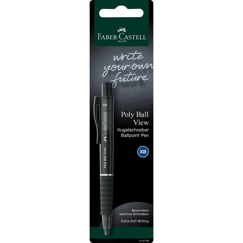 Faber-Castell Poly Ball View Ballpoint Pen 4005401457961, Multi-Colour