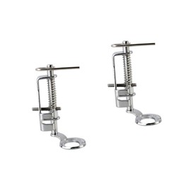 STOBOK 2pcs Portable Metal Quilting Presser Foot for Domestic Sewing Machines Silver Design for Embroidery Darning and Quilting Compatible Low Models Like Singer and