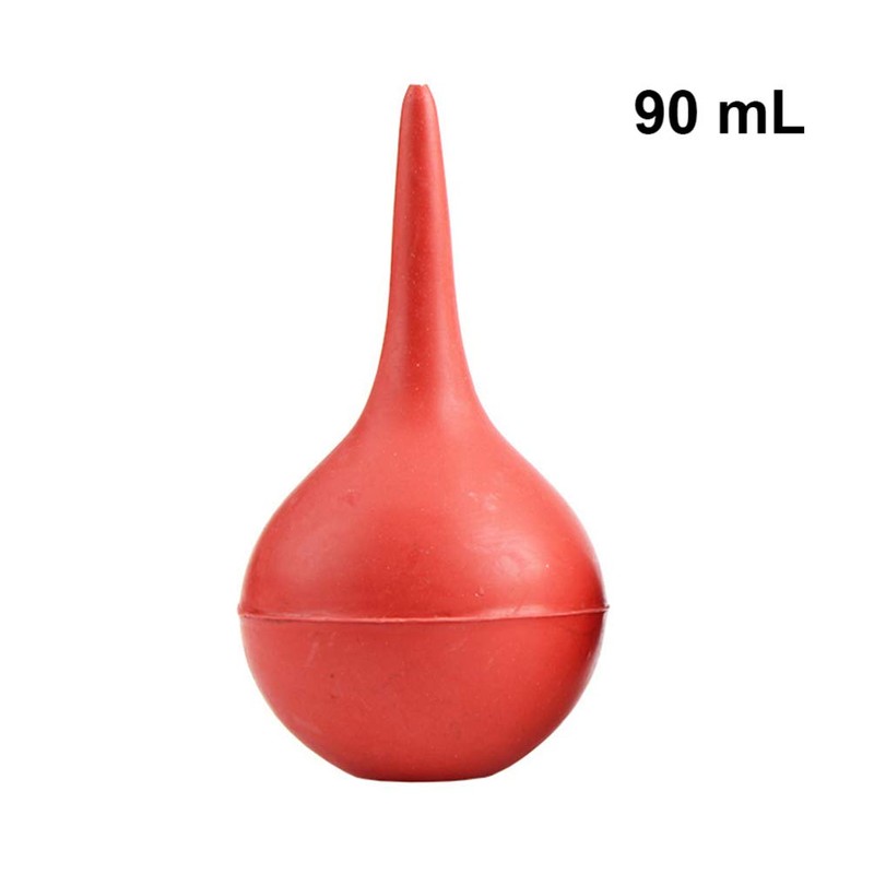 HEALLILY 3 Pieces Rubber Crimp Ear Syringe Ball Laboratory Tool