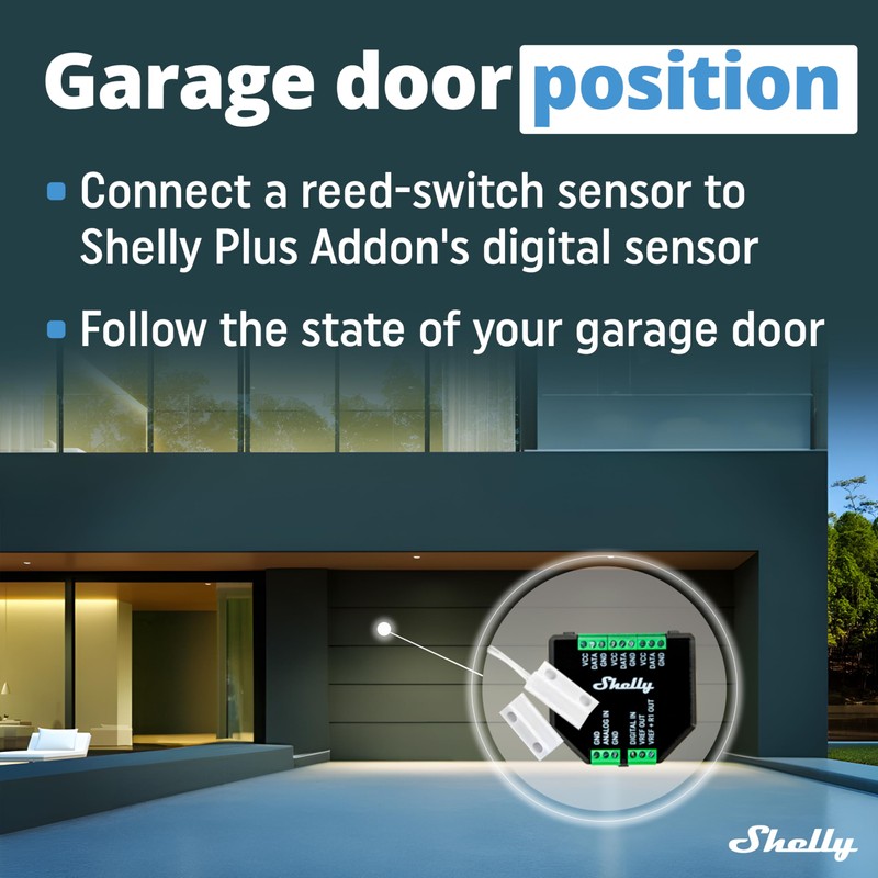 Shelly Plus Add-On | Wi-Fi & Bluetooth Add-On for Shelly