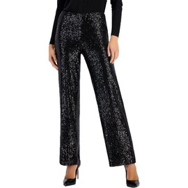 Anne Klein Pull ON Hollywood Waist Wide Leg Asphalt