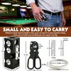 11-in-1 multifunctional cue repair kit,tip shaper,cutter,pricker,cleaner,billiards supply,portable maintenance tool for