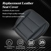 SecosAutoparts Driver Side Bottom Replacement Perforated Leather Seat Cover Black