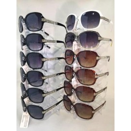 Unbranded X8407 Women Sunglasses Decorated With 76pcs Rhinestone Wholesale 12 Pairs