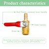 Tnuocke 2pcs Brass 3/8" NPT Male Thread x 3/8" Hose