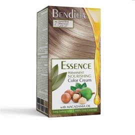 Bendida Permanent Hair Colour, Hair Colour, Red, Brown, Matted Blonde, Black, Ash Blonde, Hair Colours with Macadamia Oil, Hair Dye with Long-Lasting Colour, 120 ml (7 Natural Blonde)