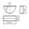 Screws City 6mm x 10mm Woodruff Keys DIN 6888 Plain