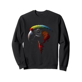Parrot Head Wild Animal Bird Tropics Art Sweatshirt