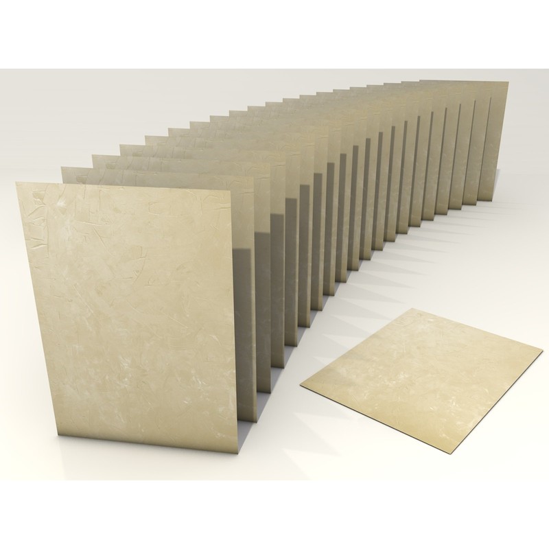 100 Sheets Writing Paper with Designs - Marble, Granite, Spatula