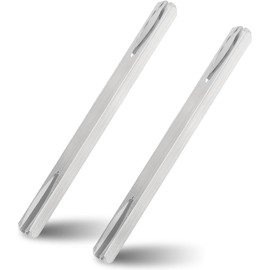 Pack of 2 Door Handle Spindle Rod, Square Pin 8 mm x 110 mm, Galvanised Steel Replacement Square Pin, Door Fitting, Square Pin, Fixing Pin, Door Handle, Steel Spindle Bar, Solid Steel