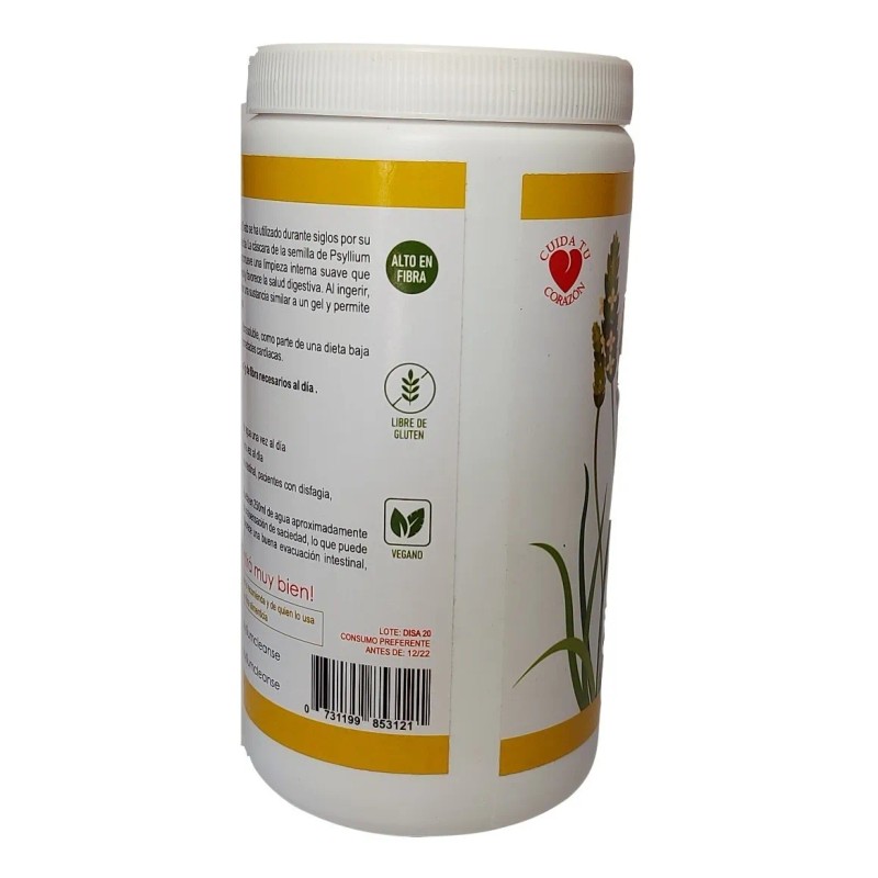 Fibra Psyllium Plantago Ovata Sabor Piña 340g