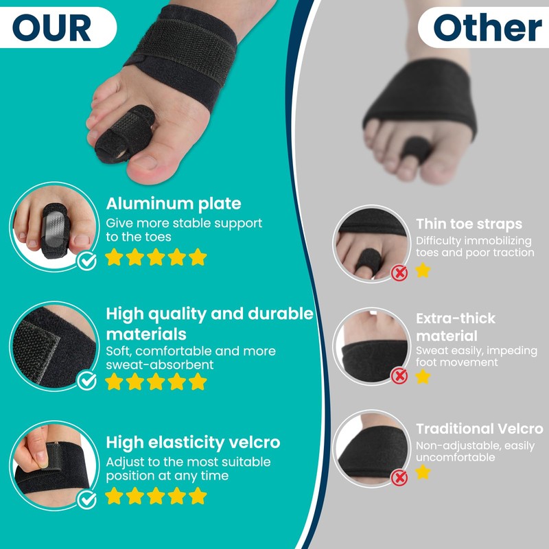 Hammer Toe Straightener Corrector for Women & Men - Toe
