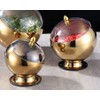 Mozacona Gold Stainless Steel Spherical Sugar Bowl Seasoning Jar Mints
