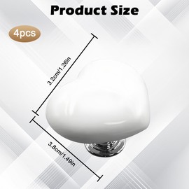 4 Pcs Toilet Button Push Tool, Creative Press Toilet Push Button,Love Heart Shaped Toilet Tank Button,White Love Toilet Button Pusher Replacement for Home Bathroom Decor4 Pcs Toilet Button Push Tool